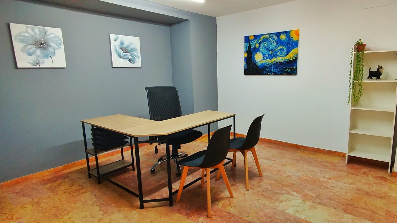 Oficina privada en Tecni Estudio con mobiliario ergonómico y ambiente profesional.